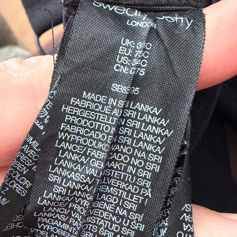 Sweaty Betty High Support Black Sports Bra - Picture 3 of 3
